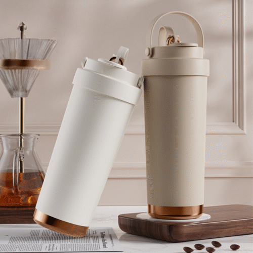 Ly giữ nhiệt khắc tên MITA Elegant 500ml- 750ml, inox 304 lõi tráng sứ cao cấp