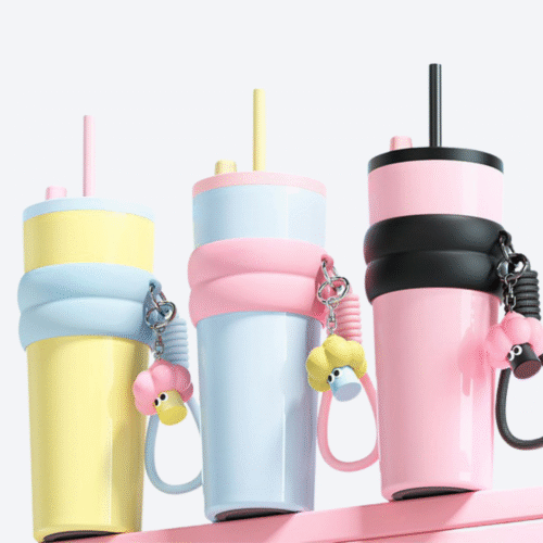 Ly giữ nhiệt khắc tên MITA Fun 750ml, inox 316, giữ nhiệt 8-12H, có ống hút và dây cầm tiện lợi