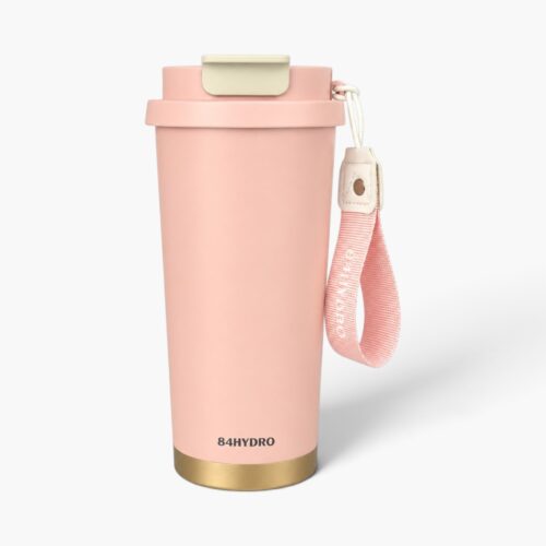 Ly giữ nhiệt cà phê 84C530C, dung tích 530ml, lõi tráng sứ - Hồng