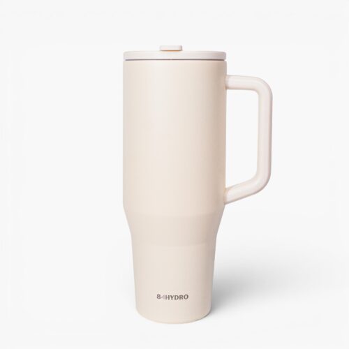 Ly giữ nhiệt 84T1200C Cream White, dung tích lớn 1200ml, lõi tráng sứ, inox 304